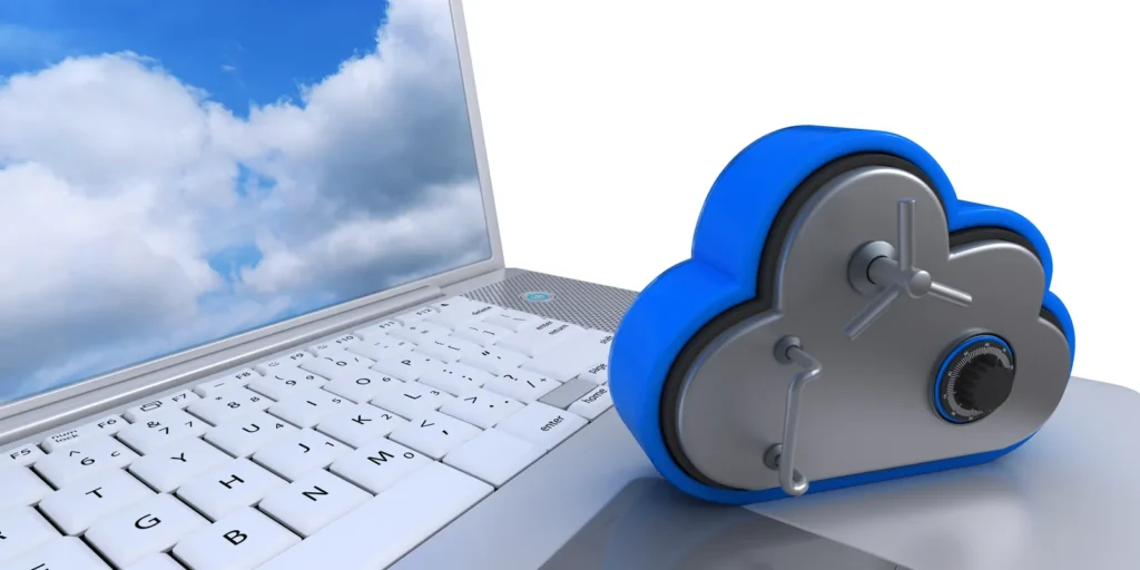 Portatile e cassaforte a forma di nuvola: backup dei dati